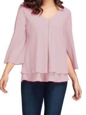 Frank Lyman Design Blush V-Neck size 6